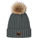 MD Jr. Black Bears Faux Fur Pom Beanie